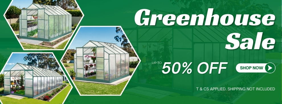 [50% off Selected Greenhouse Sales Limited Time only Wholesales Direct Australia Melbourne]