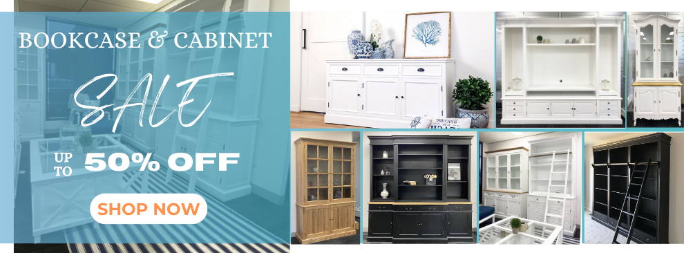 Bookcase and Cabinet Sale up to 50% off