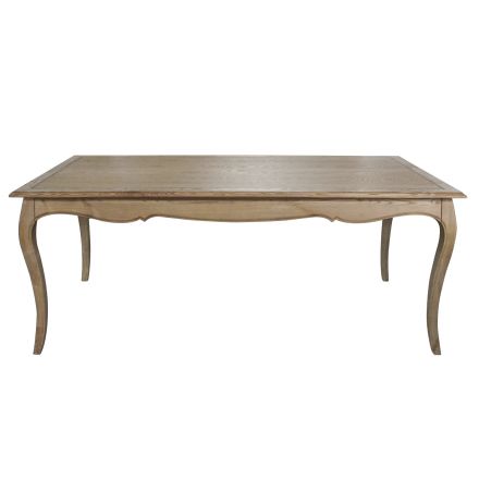 French Provincial Furniture Rectangular Dining Table Natural Ash 