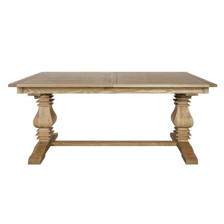 Classic Hamptons Natural Ash Extendable Pedestal Dining Table 180–260cm( Starting 6-8 seater)