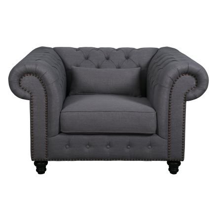 Cameron Chesterfield Upholstered Armchair Single Sofa Lounge 