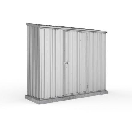 Absco 2.26mw X 0.78md X 1.95mh Space Saver Garden Shed Zincalume