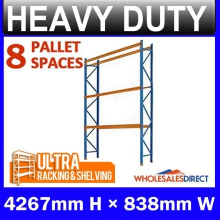 Pallet Racking System 4267mm High 8 Pallet Spaces