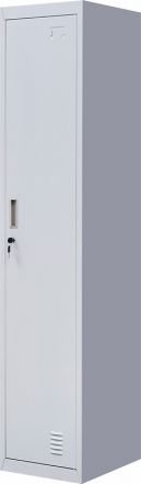 Standard Lock One-door Office Gym Shed Clothing Locker Cabinet Grey