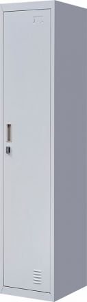 Padlock-operated Lock One-door Office Gym Shed Clothing Locker Cabinet Grey