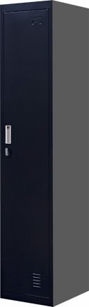 Padlock-operated Lock One-door Office Gym Shed Clothing Locker Cabinet Black