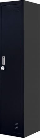 4-digit Combination Lock One-door Office Gym Shed Clothing Locker Cabinet Black