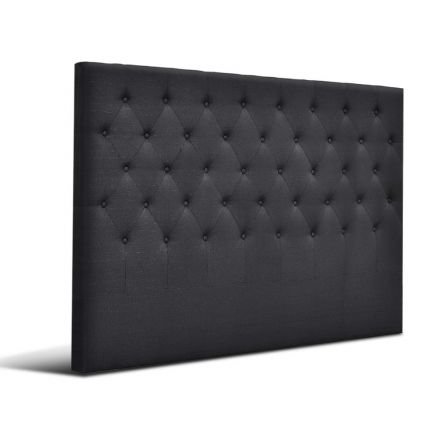 King Size Bed Head Headboard Bedhead Fabric Frame Base Cappi Charcoal