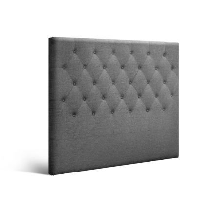King Single Size Bed Head Headboard Bedhead Fabric Frame Base Cappi Grey