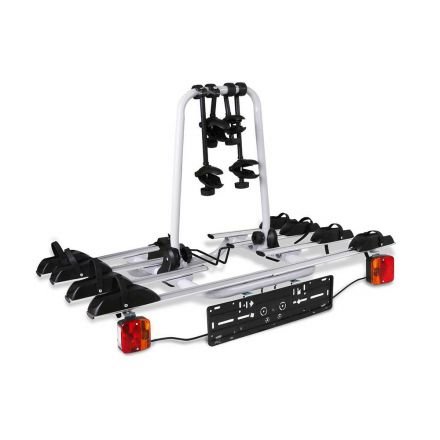 Bicycle Bike Carrier Rack  W/ Tow Ball Mount Black Silver