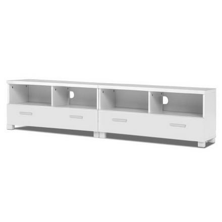 Tv Stand Entertainment Unit With Drawers White
