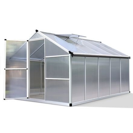 Greenfingers Greenhouse Aluminium Green House Garden Shed Greenhouses 3.02x2.5m