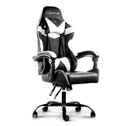 Artiss Gaming Office Chairs Computer Seating Racing Recliner Racer Black White