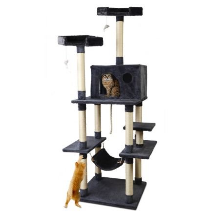 Pet Cat Tree Trees Scratching Post Scratcher Toys Condo House Furniture Wood