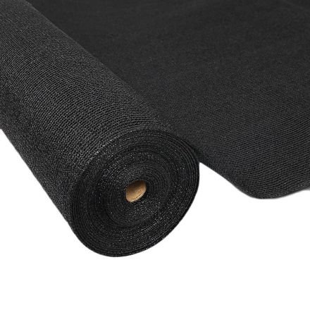 Instahut 50% Uv Sun Shade Cloth Shadecloth Sail Roll Mesh Garden Outdoor 1.83x50m Black