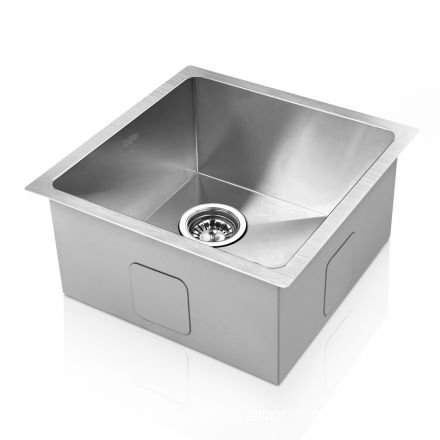 Stainless Steel Kitchen/laundry Sink W/ Strainer Waste 510 X 450 Mm