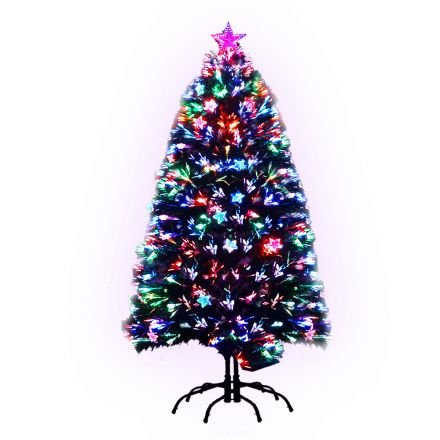 Jingle Jollys 1.5m 5ft Led Christmas Tree Xmas Optic Fiber Multi Colour Lights
