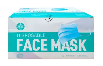 Disposable Surgical Medical Grade Face Mask Protective 50pc 98% Cert