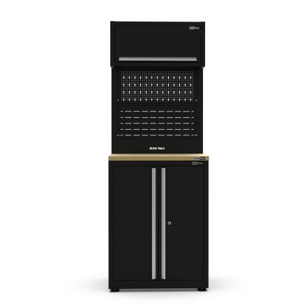 UltraTools 750mm x 550mm x 2025mm Black Economy 2 Door Cabinet Tower