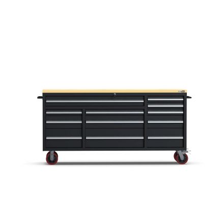 UltraTools 1970mm x 500mm x 950mm Economy 72" 12 Drawers Mobile Workbench Tools Trolley Roller Cabinet