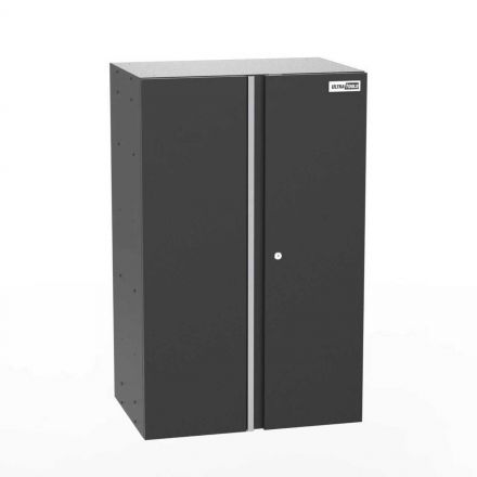 Black Workshop 2-Door Wall Storage Cabinet - UltraTools 670mm x 465mm x 1051mm