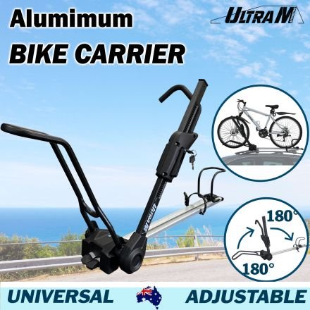 UltraMotor Universal Roof Mount Aluminum Foldable Adjustable Roof Top Bike Bicycle Carrier Rack 