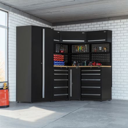 UltraTools 1550/2450mm x 550mm x 2025mm Affordable Modular Workshop & Garage Storage Cabinet Set