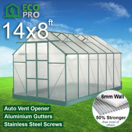 EcoPro 6mm Greenhouse 14 x 8ft