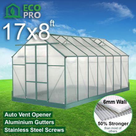 EcoPro 6mm Greenhouse 17 x 8ft