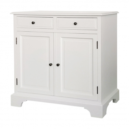 Hamptons Modern Buffet Sideboard Cabinet in Black /White 