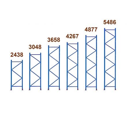 Pallet Racking upright Frames 2438mm to 5486mm