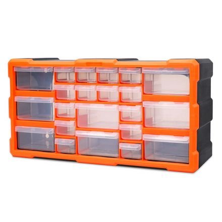 Ultratools 12 Drawer Tool Storage Bin Parts Organizer Cabinet Box Chest Plastic With Dividers