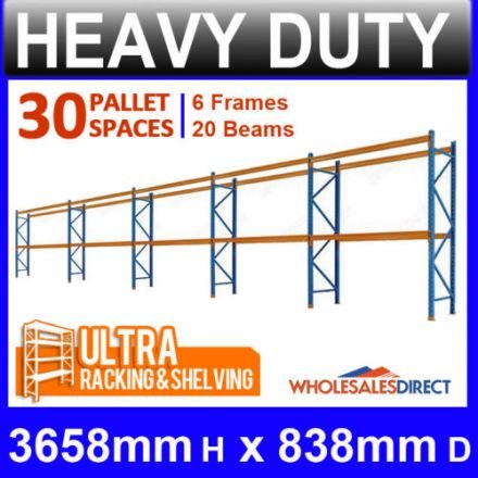 ULTRA Pallet Racking 30 Space Package features