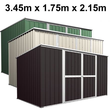 Garden Shed 3.45m x 1.75m x 2.15m Flat Roof