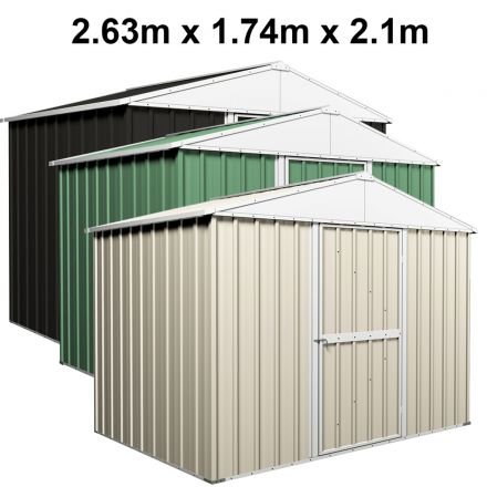 Garden Shed 2.63m x 1.74m x 2.1m Gable Roof 