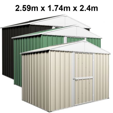 Garden Shed 2.59m x 1.74m x 2.4m Gable Roof 