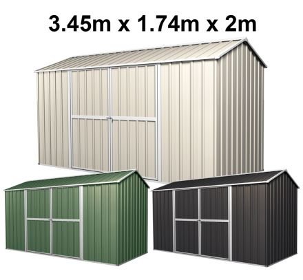 Garden Shed 3.45m x 1.74m x 2m Gable Roof