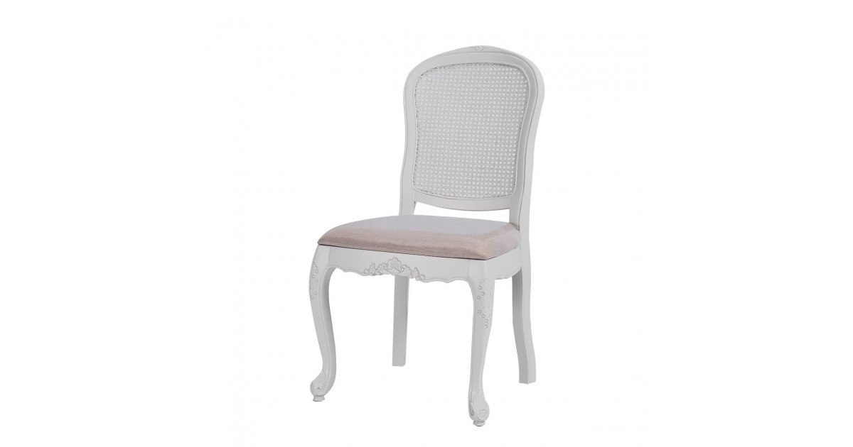 French Provincial White Rattan, White French Provincial Dining Chairs