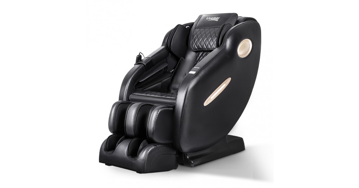 Shop Livemor 3D Electric Massage Chair SL Track Full Body Zero Gravity Shiatsu Black Online