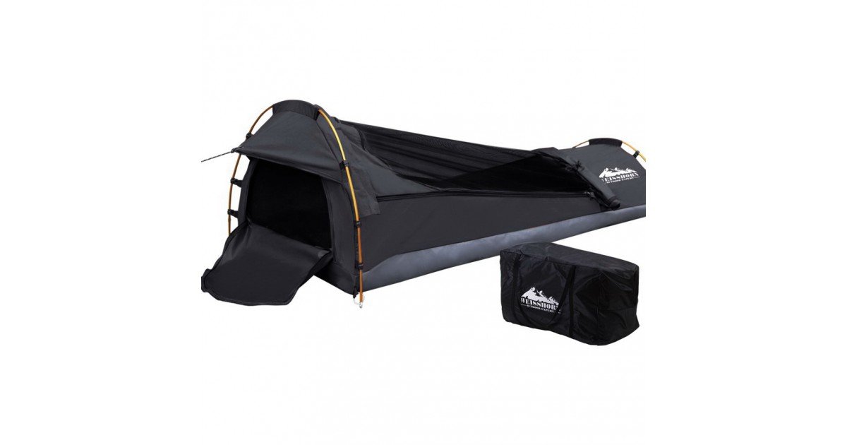 Shop Weisshorn Camping Swags Single Biker Swag Grey Ripstop Canvas