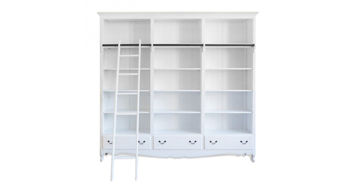 Shop French Provincial Classic Library Bookcase Display Bookshelves