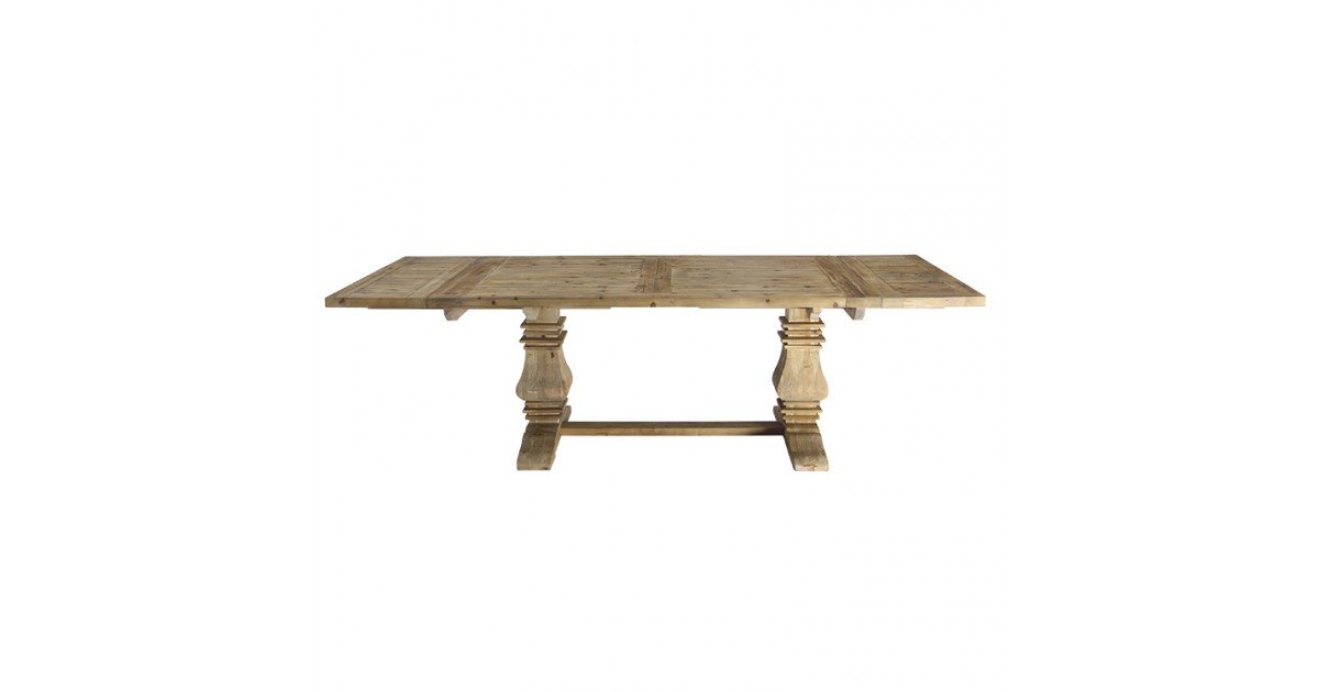 Shop Hamptons Style Extendable Pedestal Dining Table 180 260cm Online