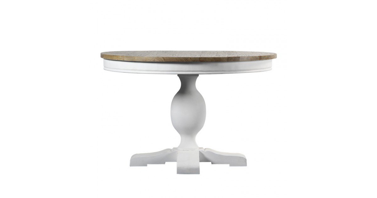 French Provincial 120cm Pedestal, French Round Dining Table