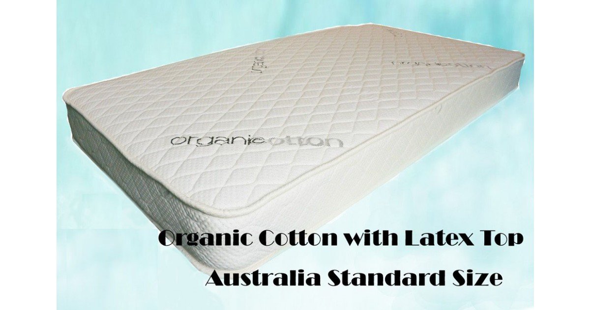Shop Organic Cotton with Latex Top Cot Mattress Baby Cot Mattress