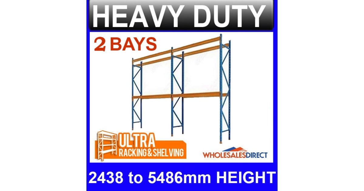 Shop ULTRA 6 Space 1Bay 2438mm Pallet Racking Warehouse Dexion ...