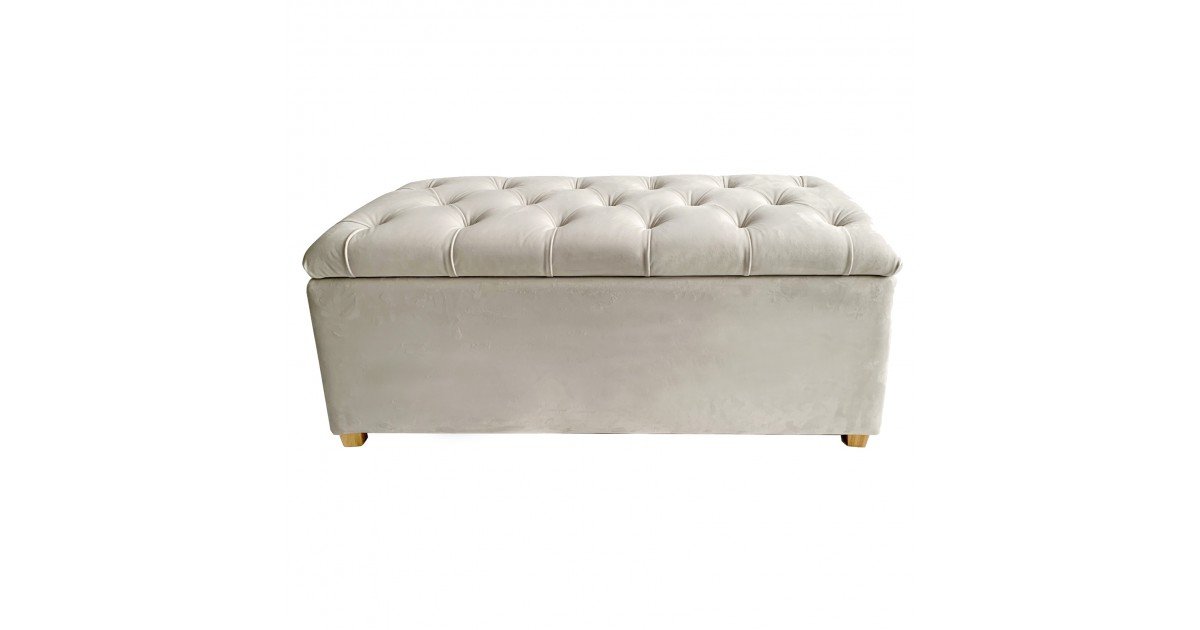 Shop Sonya Chesterfield Tufted Storage Ottoman Blanket Box Foot Stool