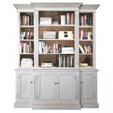 Hamptons Buffet and Hutch Furniture Bookcase Cabinet