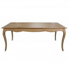 French Provincial Furniture Rectangular Dining Table Natural Ash