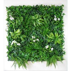 Snowy White Vertical Garden / Green Wall Uv Resistant 100cm X 100cm