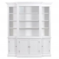 Hamptons Buffet and Hutch Furniture Bookcase Cabinet